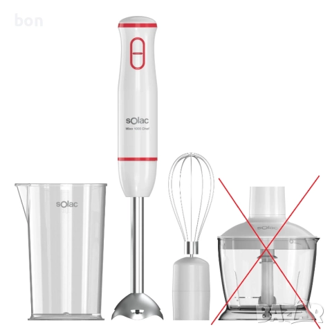 Пасатор SOLAC Mixo 1000 Chef, снимка 2 - Чопъри и пасатори - 51613454