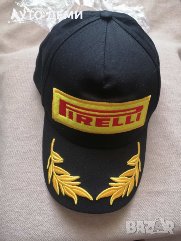 Черна и червена качествена шапка с надпис Пирели Pirelli марка гуми на атомобил, снимка 2 - Аксесоари и консумативи - 36268294