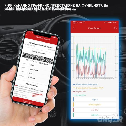 Автодиагностика Kingbolen Ediag, снимка 8 - Аксесоари и консумативи - 41551334