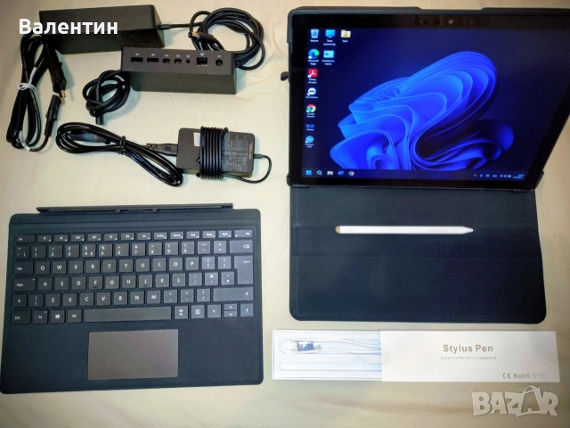 Microsoft Surface Pro 7, i5-1035G4, 8 RAM, 256SSD, пълен комплект