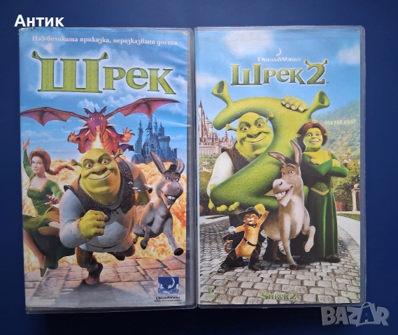 Видеокасети VHS Шрек 1 - 2 Част , снимка 2 - Други жанрове - 52944188