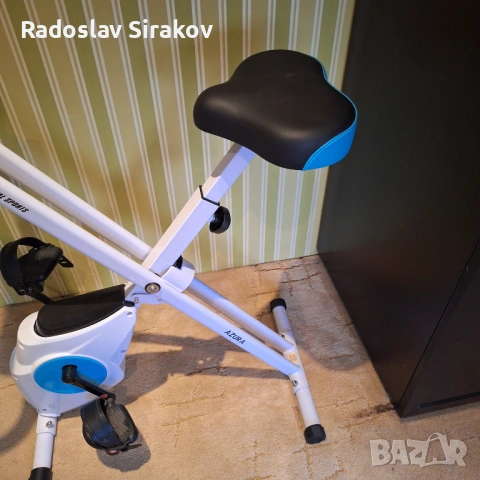 Сгъваем велоергометър Capital Sports Azura – Като нов, снимка 2 - Фитнес уреди - 53829410