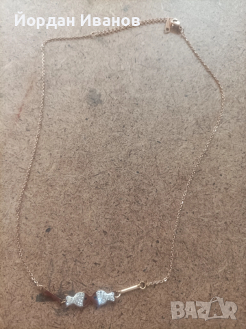Нежно стоманено колие , снимка 3 - Колиета, медальони, синджири - 52372545