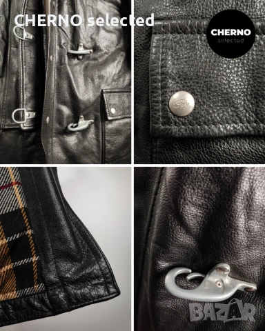 FAY рядко винтидж кожено яке тип firefighter / peacoat – размер L – Отлично състояние, снимка 13 - Якета - 53307408