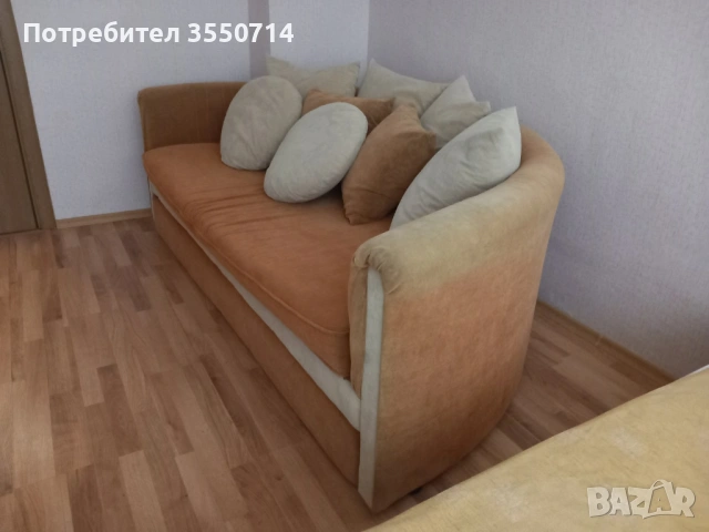 Разтегателен диван- кръгъл, снимка 7 - Дивани и мека мебел - 53622781