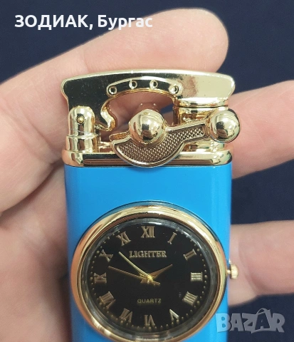 НОВА Газова Запалка с Часовник, снимка 4 - Запалки - 27241050