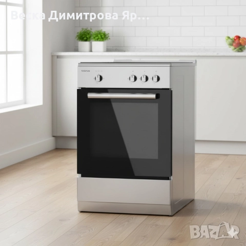 Газова печка Taurus CIG3FIXMG – 3 горелки, газова фурна 43L, инокс корпус, с дефект