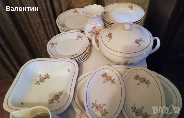 Порцеланов сервиз за хранене от 28 предмети, снимка 3 - Сервизи - 53744138
