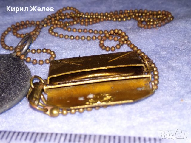 СТАРО МАЙСТОРСКО УКРАШЕНИЕ МЕДАЛЬОН МАЙСЕН ГЕРМАНИЯ с МАРКИРОВКА и РЕТРО МИНИ ЧАНТИЧКА УНИКАТ 37057, снимка 11 - Антикварни и старинни предмети - 39941501