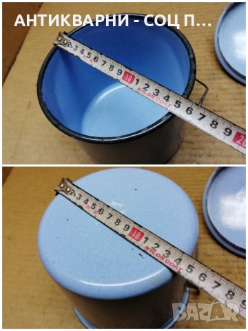 Стара Соц Емайлирана Българска Садинка. , снимка 8 - Антикварни и старинни предмети - 41857759