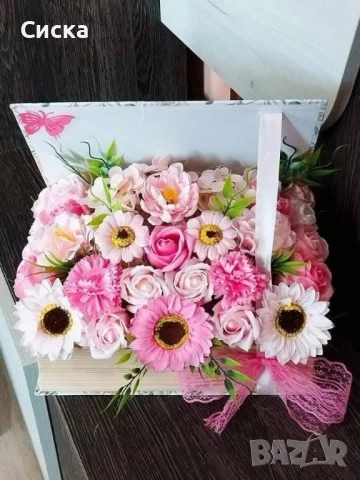 Кутия книга със сапунени цветя страхотен подарък за всеки специален павод, снимка 6 - Подаръци за жени - 40950715