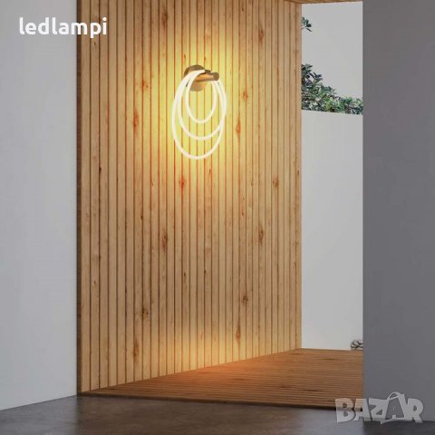 LED Аплик 36W Златен Топло Бяла Светлина, снимка 6 - Лампи за стена - 41946568