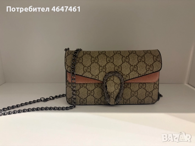 Мини чанта модел на gucci