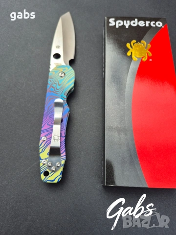 Сгъваем нож Spyderco C240 Smock, снимка 9 - Ножове - 53476640