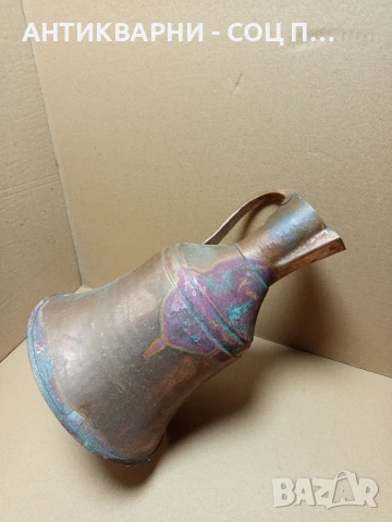 Стара Масивна Медна Бакърена Кана За Вино 3.8лт., снимка 4 - Антикварни и старинни предмети - 50887319