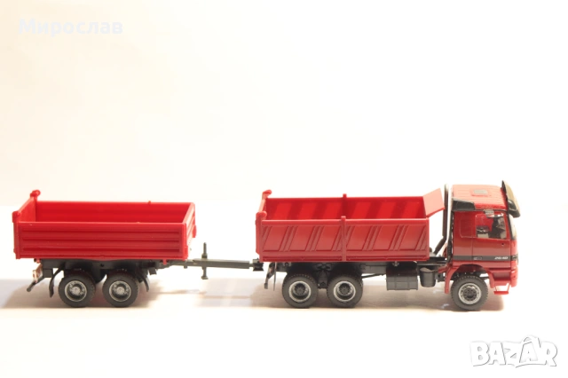 HERPA H0 1/87 MERCEDES ACTROS САМОСВАЛ ГОНДОЛА КАМИОН, снимка 7 - Колекции - 53135080