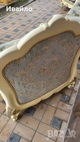 Италианска барокова холна гарнитура 031, снимка 10 - Дивани и мека мебел - 52368365