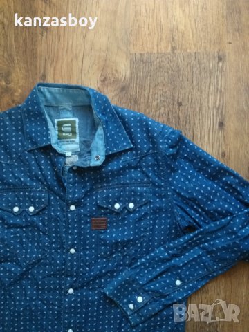 g-star rco cowboy opposing shirt - страхотна мъжка риза КАТО НОВА, снимка 8 - Ризи - 34803862