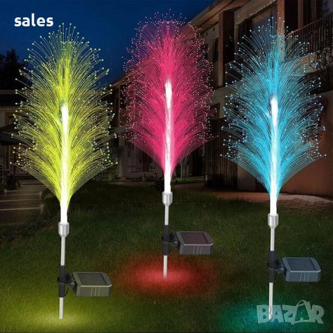 Промо комплект LED Соларна лампа Перо със 7 цвята