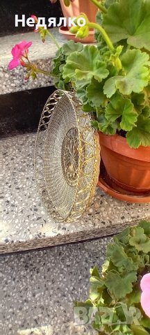 Стара красива руска фруктиера,бял метал, снимка 2 - Антикварни и старинни предмети - 42652344