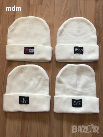 качествено плетена маркова шапка, tommy hilfiger, calvin klein, hugo boss, armani