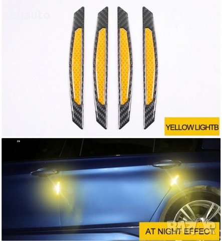 Протектор Светлоотразител за Врата на Автомобил/Четири цвята- 4 броя, снимка 3 - Аксесоари и консумативи - 35876489