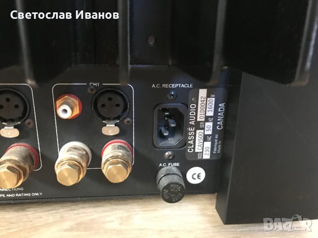 Classe CAV-500 HiEnd 5 channel amp! Безкомпромисен! Пет канала250w, снимка 14 - Ресийвъри, усилватели, смесителни пултове - 44261636