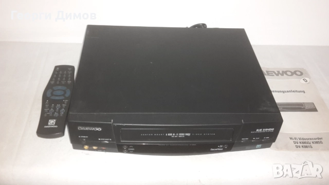 Видео VHS DAEWOO DV-K885o, снимка 3 - Плейъри, домашно кино, прожектори - 52798778