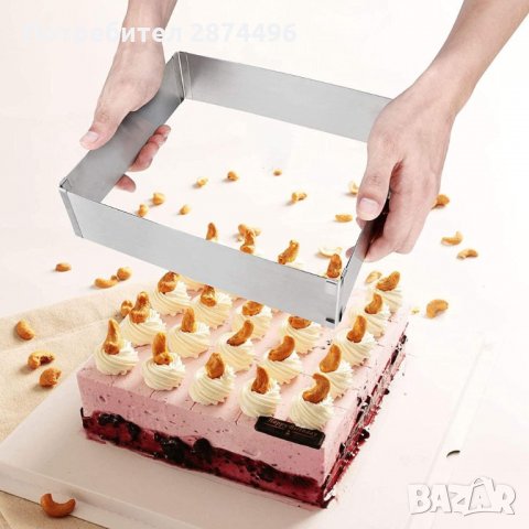 3128 Регулируем ринг за торта - правоъгълен, снимка 7 - Други - 35713341