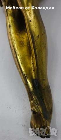 Голямо бронзово разпятие за стена, снимка 5 - Колекции - 53122526