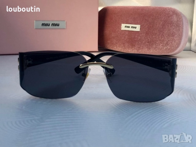 Miu 2025 дамски слънчеви очила 2 цвята правоъгълни, снимка 12 - Слънчеви и диоптрични очила - 51762430