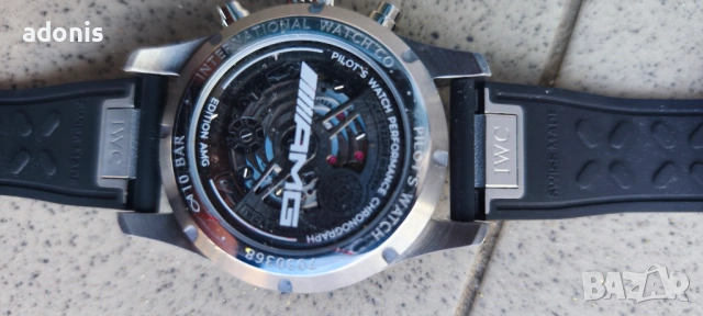 IWC Shaufhaussen Pilot's Watch Chronograph 41 AMG automatic mechanical watch Eta Valjoux 7750 movt, снимка 13 - Други - 53079361
