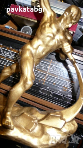 Стара бронзова пластика 1960г., снимка 4 - Антикварни и старинни предмети - 53726370