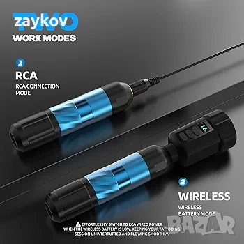 ANTIKE Безжичен комплект за татуировки Комплект за татуировки, снимка 4 - Друга електроника - 53377495