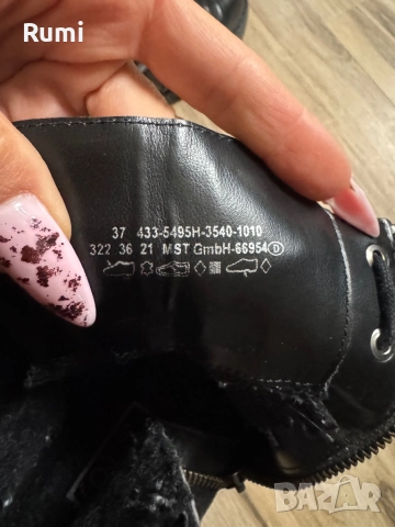Оригинални дамски боти ест. кожа Bugatti! 37 н, снимка 11 - Дамски боти - 52242231