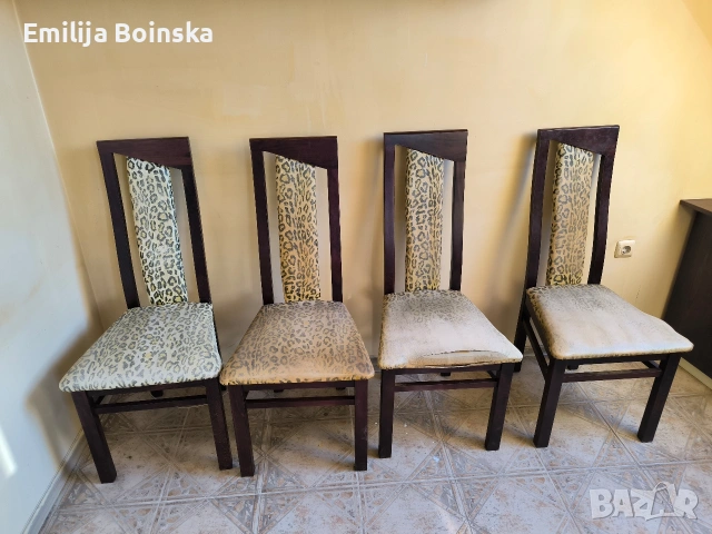 Трапезен комплект – маса + столове, снимка 4 - Маси - 53695687