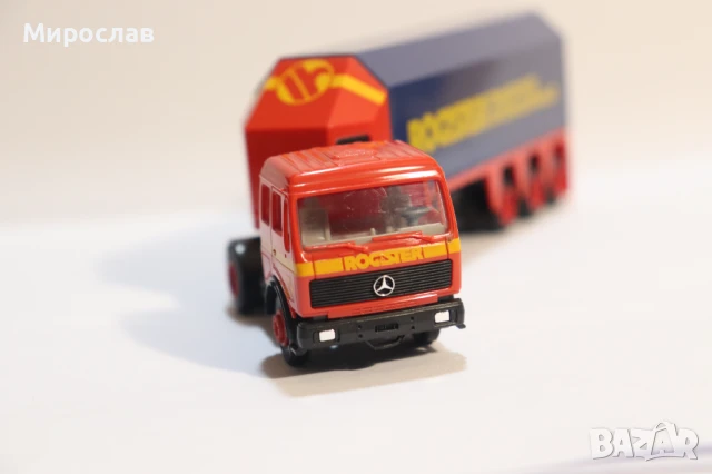 HERPA H0 1/87 MERCEDES КАМИОН МОДЕЛ ТРАНСПОРТ НА СТЪКЛО, снимка 3 - Колекции - 50919792