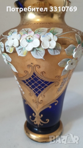 Прекрасни кристални вази Бохемия. , снимка 16 - Вази - 52547260