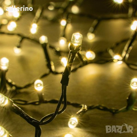 Гирлянд 2000 лед светлини, 50 м, Коледна украса, лед осветление, светлинна верига, топло бяло, снимка 4 - Лед осветление - 34160730