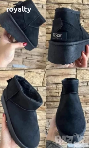 UGG Черни Дамски Зимни Боти 36-40 Номер 