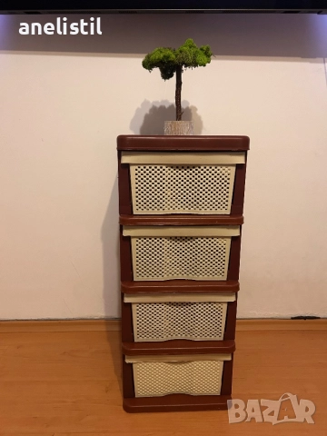 Продавам пластмасови шкафове с 4 чекмеджета, снимка 1