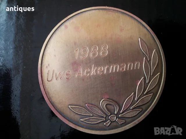 Почетни спортни бронзови медали на Uwe Ackermann 1988 и 1990 год., снимка 7 - Антикварни и старинни предмети - 55838848