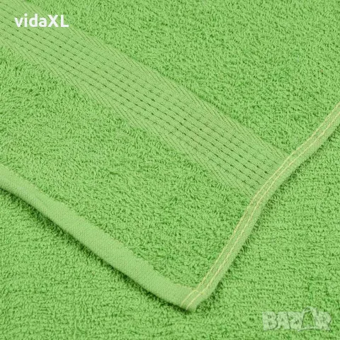 vidaXL Комплект кърпи FROGN от 8 части ябълково зелено 360 г/м², снимка 5 - Хавлиени кърпи - 56145976