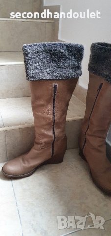 Дамски ботуши от естествена кожа, снимка 2 - Дамски ботуши - 42597460