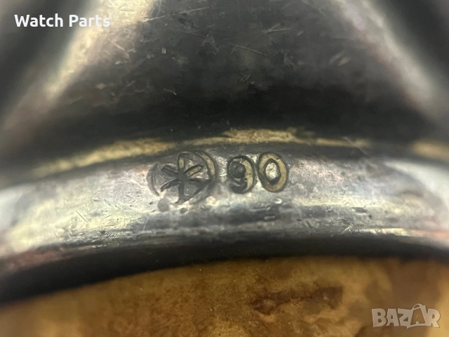 Винтидж посребрена тапаз за бутилка, снимка 5 - Други ценни предмети - 52691274