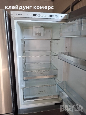 Хладилник с фризер BOSCH NO FROST ИНОКС вис.185см. А+++, снимка 4 - Хладилници - 52420927