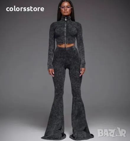 Дамски комплект с двоен цип Gray, снимка 7 - Комплекти - 48817339