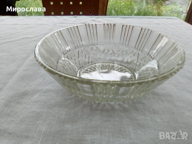  Кристална бонбониера и стъклена купа, снимка 3 - Други - 40582374