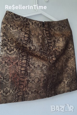 Златиста пола River island 38 размер , снимка 6 - Поли - 41815216