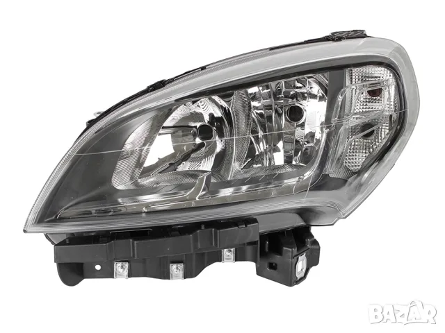 Фар Ayfar за Fiat Doblo II 2015–2022 – черна рамка, мотор и дневна светлина – ляв/десен, снимка 2 - Аксесоари и консумативи - 55870483